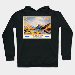 British Railways Poster Loch Etive Scotland Hoodie